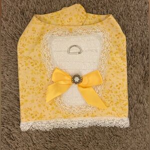 Yellow dress with leash hook